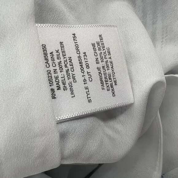 NWT Joie Abiah silk Dress porcelain plaid dress sz XL - Picture 8 of 10